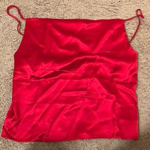 Satin Oversized Cami Tank Top